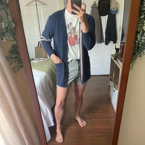 Men’s sweatshirt material cardigan